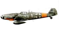 Asisbiz Messerschmitt Bf 109G6R3 10.JG11 White 1 Siegfried Napp Rudschinat Aalborg Ost Denmark 15th May 1944 0A
