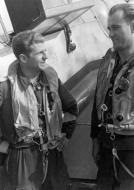 Asisbiz Aircrew Luftwaffe JG2 ace Kurt Goltzsch with his Bf 109G 6 01