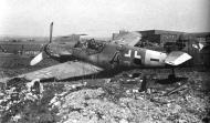 Asisbiz Messerschmitt Bf 109G10 Erla 5.JG2 Blue or Black (4+ ) WNr 150816 Erfurt Apr 1945 01