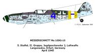 Asisbiz Messerschmitt Bf 109G10 Erla 5.JG2 Blue or Black (4+ ) WNr 150816 Erfurt Apr 1945 0A