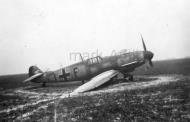 Asisbiz Messerschmitt Bf 109G2 Erg.JG2 Black F and Bar landing inccident ebay1