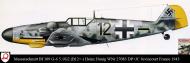 Asisbiz Messerschmitt Bf 109G6R6 5.JG2 Black 12 Heinz Hunig WNr 27083 DP+JC Poix France 2nd Oct 1943 0B