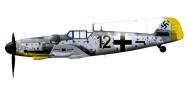 Asisbiz Messerschmitt Bf 109G6R6 5.JG2 Black 12 Heinz Hunig WNr 27083 DP+JC Poix France 2nd Oct 1943 0E