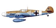 Asisbiz Messerschmitt Bf 109G4R3Trop Stab II.JG27 Gustav Rodel North Africa 1942 0A
