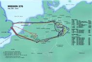Asisbiz Artwork showing a map of USAAF WWII mission 376 May 28th 1944 0A