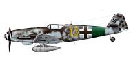 Asisbiz Messerschmitt Bf 109G10R3 Erla 15.JG27 Yellow 13 Heinrich Bartels WNr 130359 Germany 23rd Dec 1944 0A