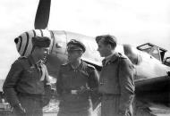 Asisbiz Aircrew Luftwaffe JG3 pilots stand in front of Bf 109G6 01