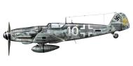 Asisbiz Messerschmitt Bf 109G6 Erla 4.JG3 White 10 WNr 166224 force landed Germany 28th Aug 1944 0A