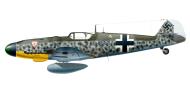 Asisbiz Messerschmitt Bf 109G6R3 Erla Stab II.JG3 Kurt Brandle Schipol 1943 0A