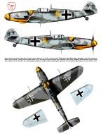 Asisbiz Messerschmitt Bf 109G6R6 9.JG3 Yellow 6 Alfred Surau WNr 18807 Bad Worishofen Bavaria Germany Sep 1943 0A