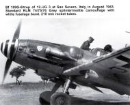 Asisbiz Messerschmitt Bf 109G6WTrop 12.JG3 RH+JD WNr 15762 with 210mm Werfergranaten WGr21 Italy 1943 05