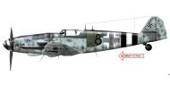 Asisbiz Messerschmitt Bf 109G14 Erla 10.JG4 Black 8 Rolf Schlegel Juterbog Germany Mar 1945 0A