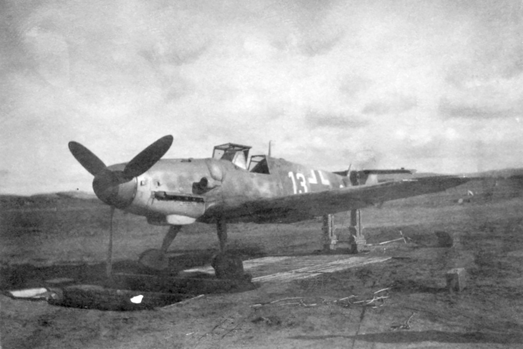 Messerschmitt Bf 109G6 7.JG5 White 13 Pestamo Kirkenes Finnland ebay 1