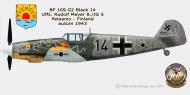 Asisbiz Messerschmitt Bf 109G2R3 8.JG5 Black 14 Rudolf Meyer Petsamo Finland 1943 0A