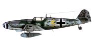 Asisbiz Messerschmitt Bf 109G10R3 Erla 10.JG51 Yellow 5 Horst Walter Petzschler WNr 130297 interned Sweden 4th May 1945 0B