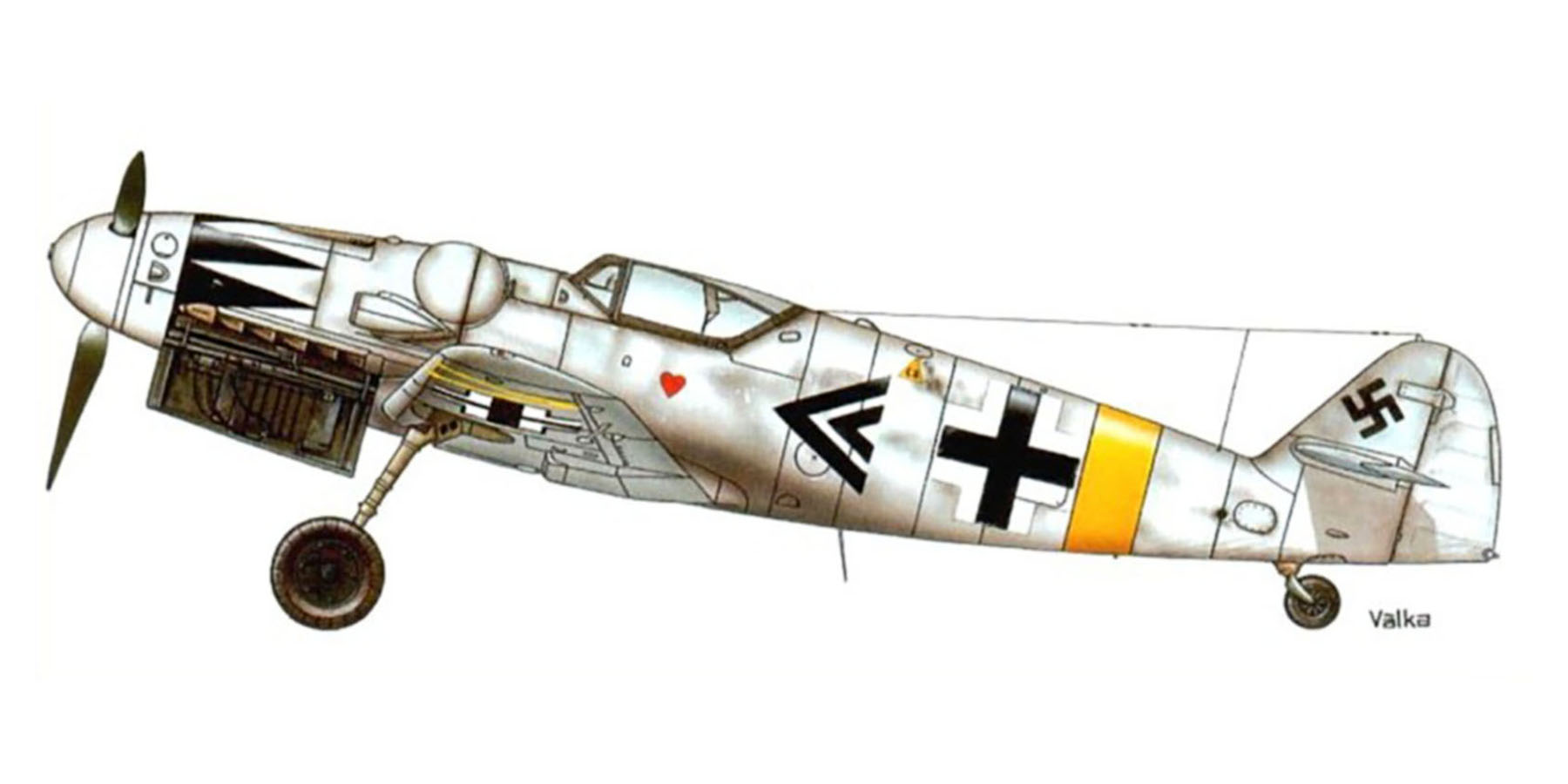 Messerschmitt Bf 109G14 Erla Stab JG52 Gruppenkommandeur Erich Hartmann Germany 1945 0B