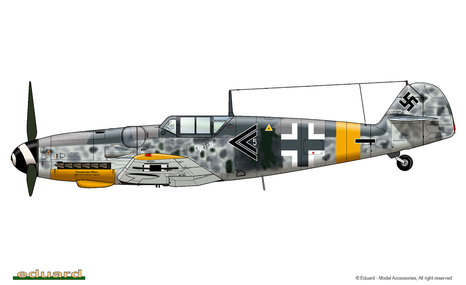 Messerschmitt Bf 109G6 Stab II.JG52 Gerhard Barkhorn WNr 15909 Russia Sep 1943 0A