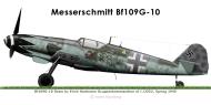 Asisbiz Messerschmitt Bf 109G10 Erla Stab JG52 double chevron Gruppenkommandeur Erich Hartmann Germany 1945 0A