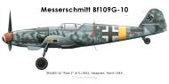 Asisbiz Messerschmitt Bf 109G10 Erla 5.JG52 Red 2 Vezsprem Hungary Mar 1945 0A