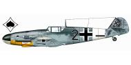Asisbiz Messerschmitt Bf 109F4Trop 5.JG53 Black 2 Herbert Rollwage Sicily Aug 1942 0A
