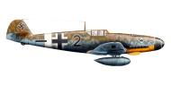 Asisbiz Messerschmitt Bf 109G2R3Trop 5.JG53 Black 2 Herbert Rollwage La Marsa Tunisia 1942 0A