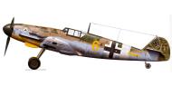 Asisbiz Messerschmitt Bf 109G2Trop 6.JG53 Yellow 6 Sicily 1943 0A