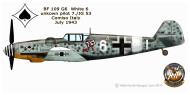Asisbiz Messerschmitt Bf 109G6R3 7.JG53 White 6 Georg Amon Sicily 1943 0A