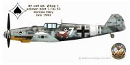 Asisbiz Messerschmitt Bf 109G6R3 7.JG53 White 7 Sicily 1943 0A