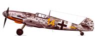 Asisbiz Messerschmitt Bf 109G6R3R6Trop 6.JG53 Yellow 14 WNr 15270 Sicily 1943 0A