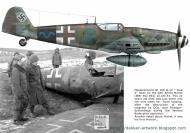 Asisbiz Messerschmitt Bf 109G14AS Erla 16.JG53 Blue 2 Alfred Michel WNr 462892 sd during op Bodenplatte 1st Jan 1945 0B