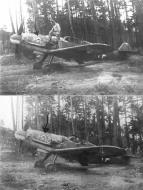Asisbiz Messerschmitt Bf 109G6 1.JG53 White 1 WNr 160087 abandoned at Braunshardt Germany 1945 eBay 02