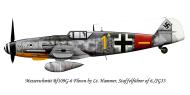 Asisbiz Messerschmitt Bf 109G6U4R3R6 6.JG53 Yellow 1 Alfred Hammer WNr 440190 Wien Seyring Germany Feb 1944 0B