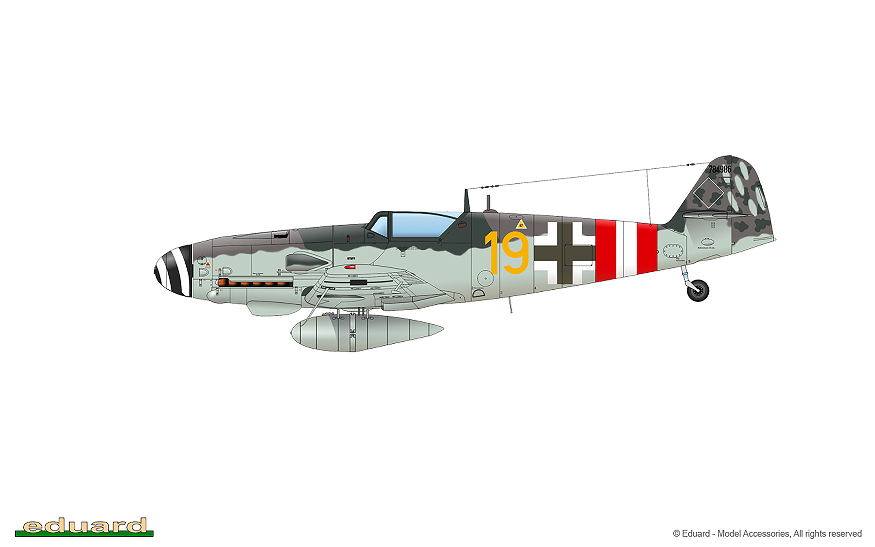 Messerschmitt Bf 109G14AS 11.JG6 Yellow 19 Paul Schwerdtfeger WNr 784986 Bissel Germany 1st Jan 1945 0A