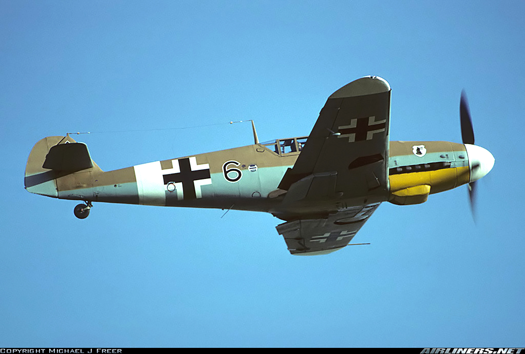 Airworthy Warbird Bf 109G2Trop 8.JG77 Black 6 05