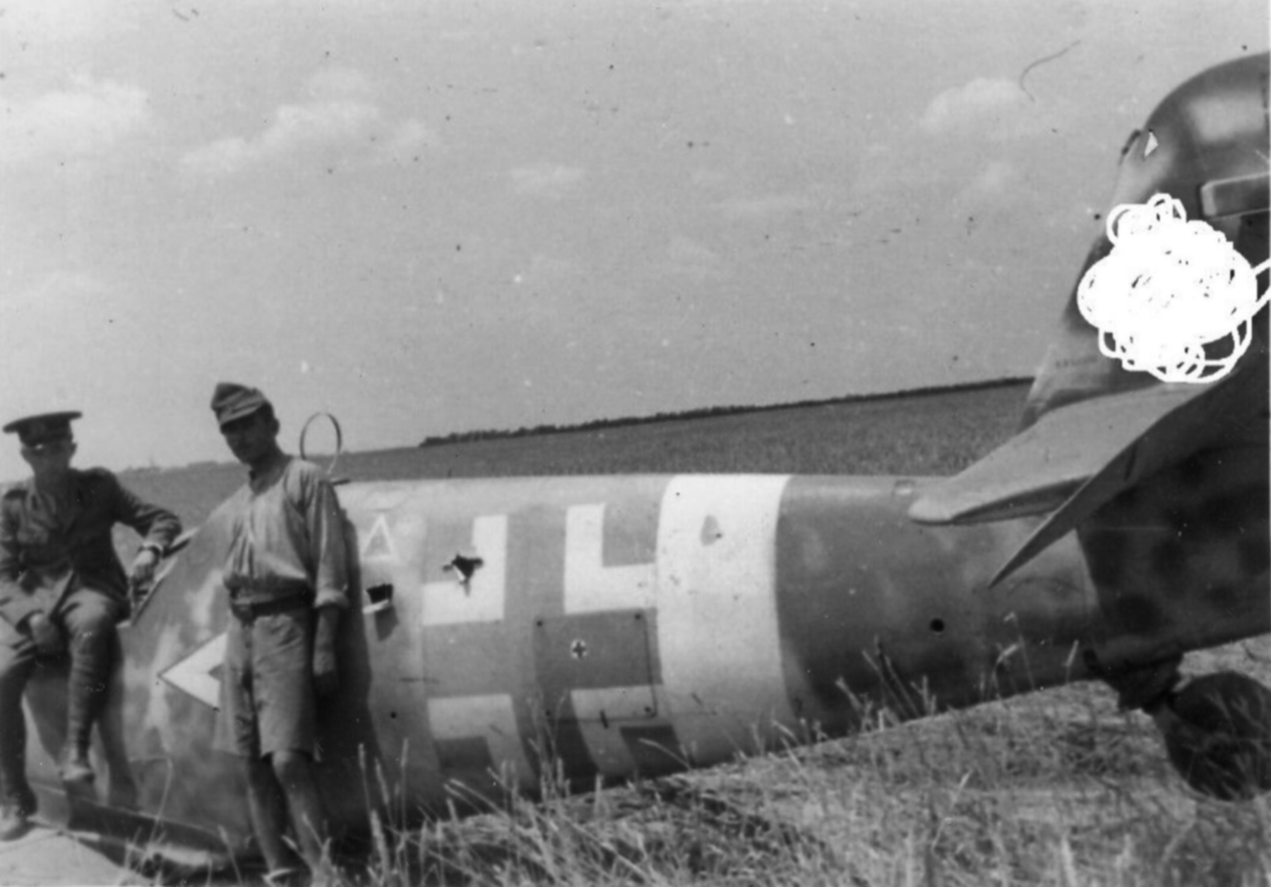 Messerschmitt Bf 109G6 Stab III.JG77 Green Winkel belly landed Romania Jul 1944 ebay 1