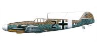 Asisbiz Messerschmitt Bf 109G2Trop 2.JG77 Black 2 Gabes Tunisia 1943 0B