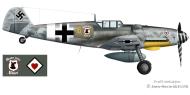 Asisbiz Messerschmitt Bf 109G6 9.JG77 Yellow 16 Wolfgang Ernst Chilivani Sardinia 1943 0B