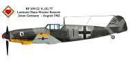 Asisbiz Messerschmitt Bf 109G2 8.JG77 Black 11 Hans Werner Renzow Germany Aug 1942 0A