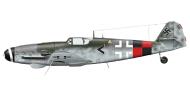 Asisbiz Messerschmitt Bf 109G10 Erla Stab KG(J)6 Black Chevron Germany 1945 0B