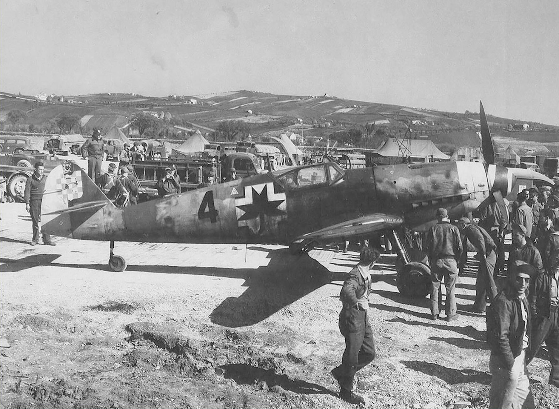 Messerschmitt Bf 109G14AS Erla 2 Lovacko Jato Vladimir Sandtner Croatia 16th Apr 1945 02