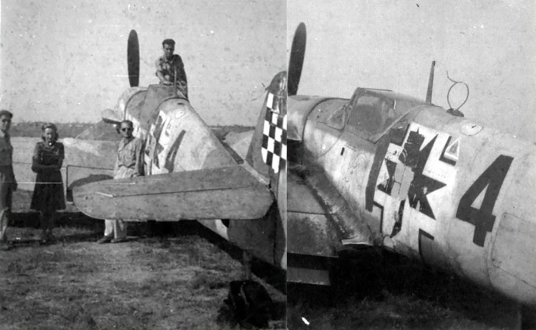 Messerschmitt Bf 109G14AS Erla 2 Lovacko Jato Vladimir Sandtner Croatia 16th Apr 1945 03