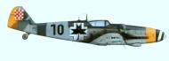 Asisbiz Messerschmitt Bf 109G14 Erla 2.Kroat JG Black 10 surrendered Falconara near Ancona 16th Apr 1945 0C