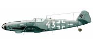 Asisbiz Messerschmitt Bf 109G10 Erla 4.NJG11 White 43 WNr 130369 Fassberg Celle Saxony Germany 1945 0A