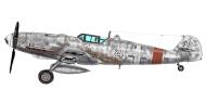Asisbiz Messerschmitt Bf 109G6U4NR3R6 4.NJG11 White 4 Naxos Z warning and homing receivers 0A