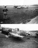 Asisbiz Messerschmitt Bf 109G14 Blue 16 abandoned at Merzhausen Germany summer 1945 eBay 1