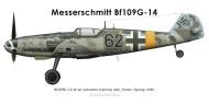Asisbiz Messerschmitt Bf 109G14 Erla Reichsverteidigung Black 62 Stkz SA+RN WNr 781993 unknown unit Mar 1945 0A