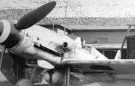 Asisbiz Messerschmitt Bf 109G14ASR3 Erla RVT chevron stands abandoned unknown unit 01
