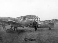 Asisbiz Messerschmitt Bf 109G6R6 Reichsverteidigung Black 2 unknown unit and pilot 03