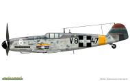 Asisbiz Messerschmitt Bf 109G6 RHAF 101.3 V8+47 Lt Pal Belavari WNr 95417 Hungary 1944 0A