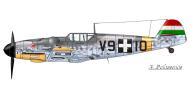 Asisbiz Messerschmitt Bf 109G6 RHAF 101.3 V9+10 Hungary 1944 0A